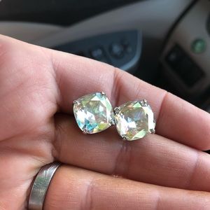 Kate spade square iridescent earrings